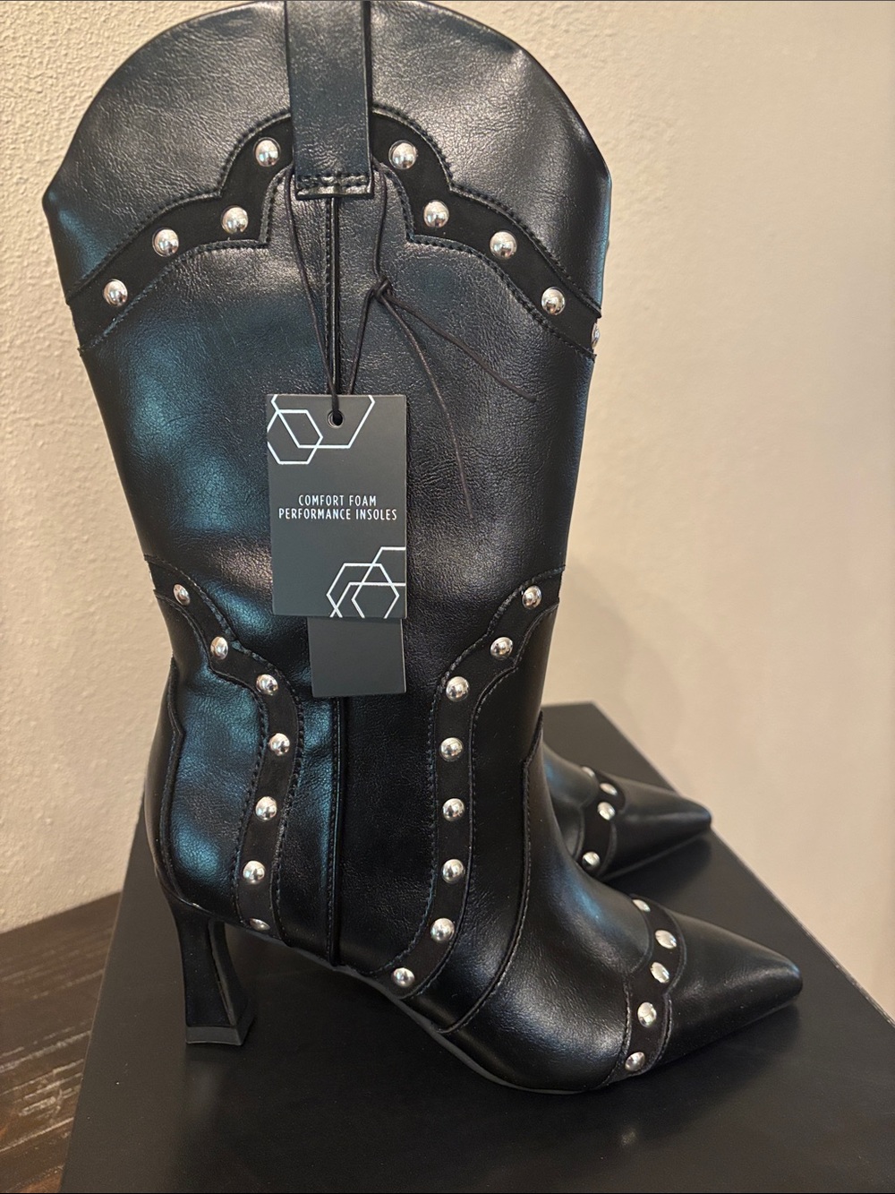Madden NYC Women’s Studded Black  Women's Boot